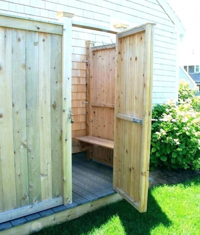 building an outdoor shower