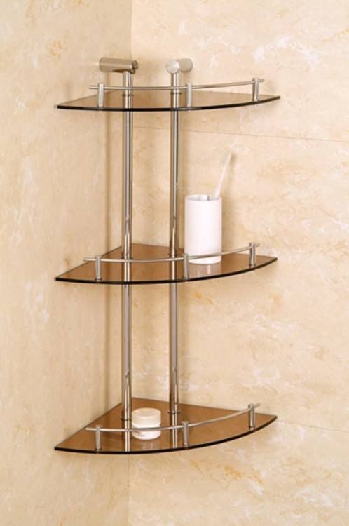 glass shelves for bathroom