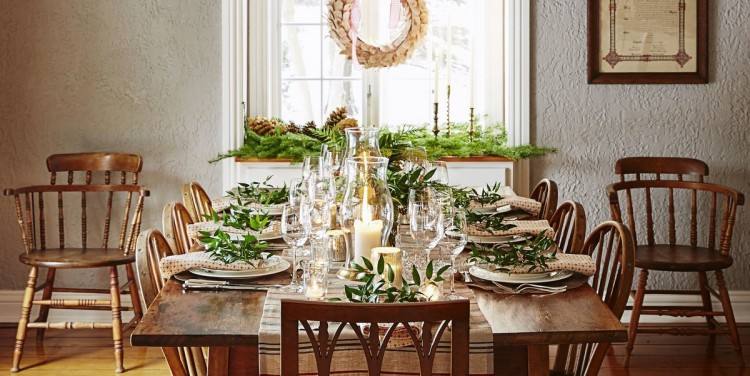 Christmas Decorating Ideas For Dining Room Chandelier