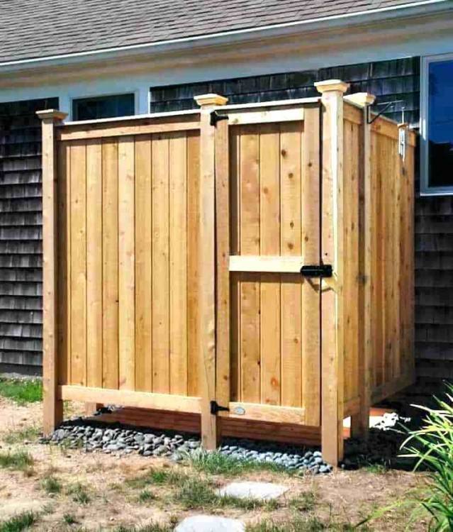outside shower for camping wooden outdoor