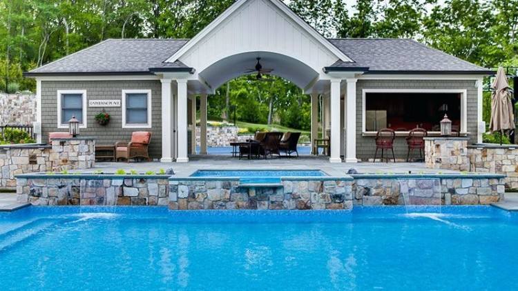 Gunite pool and spa suffolk county · Long Island gunite pool builder