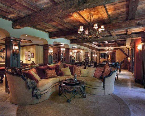 Rustic Basement Ceiling Ideas And Modern And Rustic Rustic Basement Chicago By Reclaimed