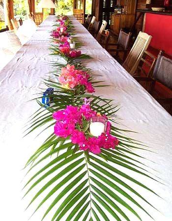 hawaiian table decorations wish tropical party decoration