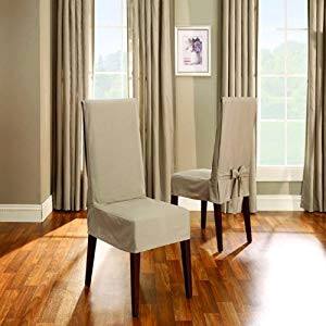Full Size of Shorty Dining Room Chair Slipcover Sure Fit Stretch Pique Short Duck Solid Slipcovers