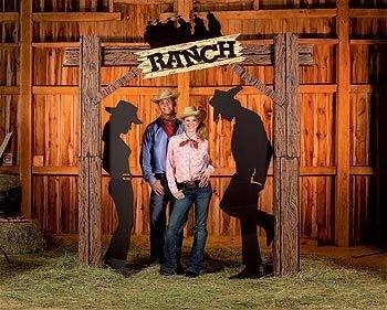 Well a cowboy theme party might be the perfect idea for his birthday party!  So grab some cowboy boots, a cowboy hat, and square dance your way through  a