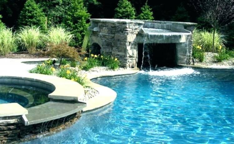 inground pool waterfalls pool with waterfall backyard pool and landscape swimming pool waterfalls swimming pool landscape