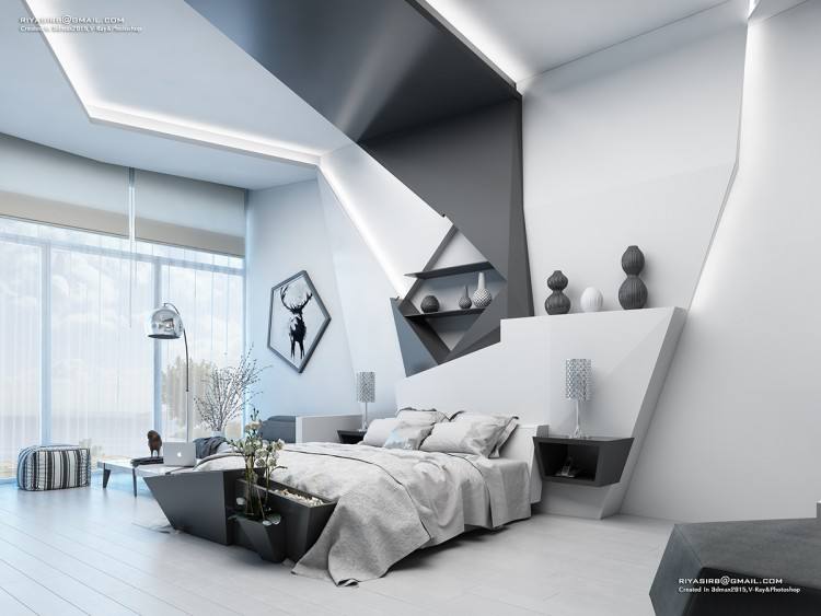 Bed Window Futuristic Bedroom Furniture For Sale