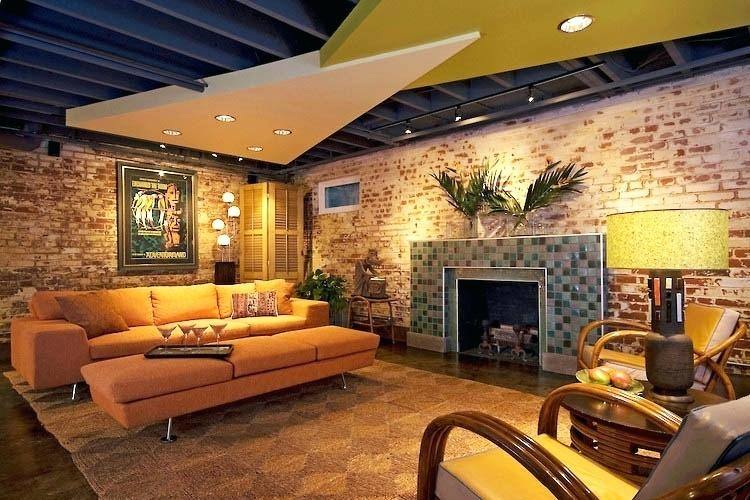 basement suspended ceiling ideas image of drop lamps cheap i lighting