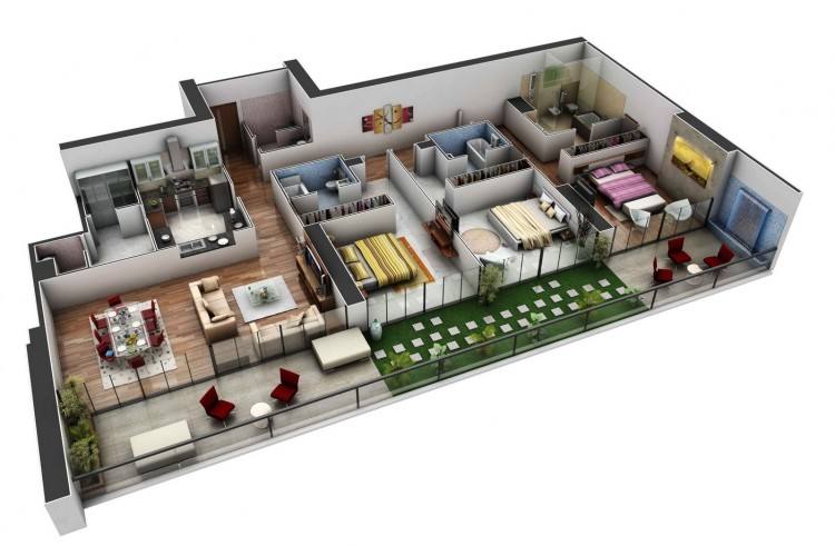 Lofa 3 bedroom House plan GH¢