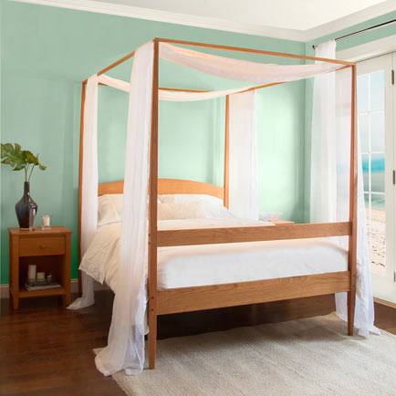 Buy American Cherry Bridgeport Pencil Post Bedroom Set by Fine Furniture Design from www
