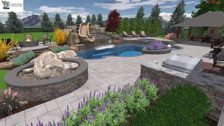 Nice Pool Landscaping Ideas Swimming Pool Landscaping Ideas Bergen County Northern Nj