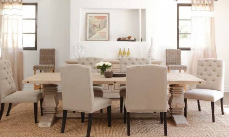 fabric dining room