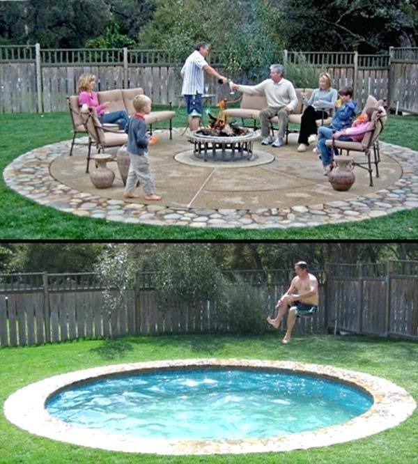 Full Size of Small Yard Inground Pool Ideas Backyard Designs Pools  Fiberglass Viking Swimming Smallest Drop