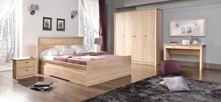 cottage in your bedroom with the weathered natural finish, grainy surfaces and traditional planked design of the charming Sonoma Bedroom Collection