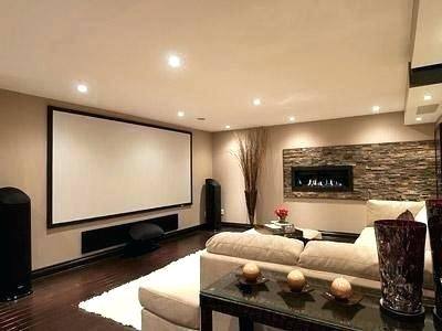 Basement Family Room Lighting Ideas New Basement Family Room Ideas With Pink Decorative Pillows Home Theater Eclectic And Black Ceiling Home Interior Design