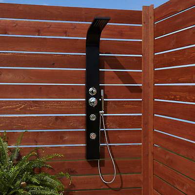 stainless steel outdoor shower