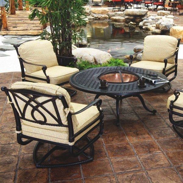 Allibert Montpellier Brown Rattan Outdoor Garden Furniture Set with  Cushions: Amazon