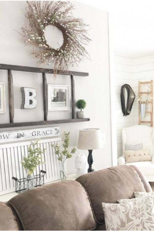 Living Room Decor Ideas inspired by industrial and modern farmhouse design