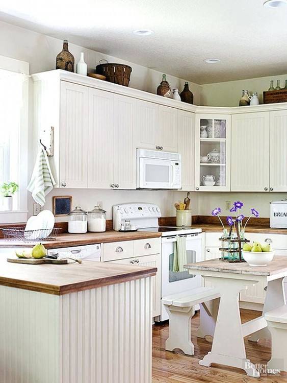 10 Ideas for Decorating Above Kitchen Cabinets | Not sure what to do with  that awkward space above your kitchen cabinets? Check out these 10 stylish