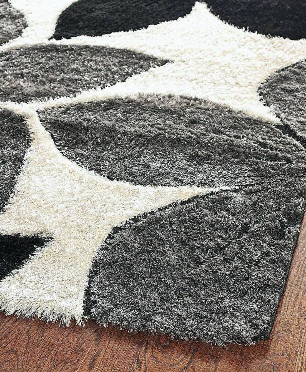 woolen cable hand woven light gray area rug