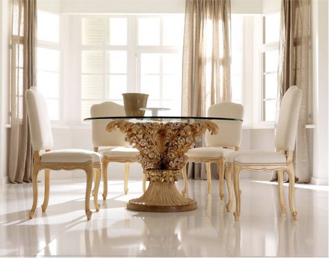 Tigua Kitchen Dining Table: Southwestern style dining tables with solid top  cut through designs