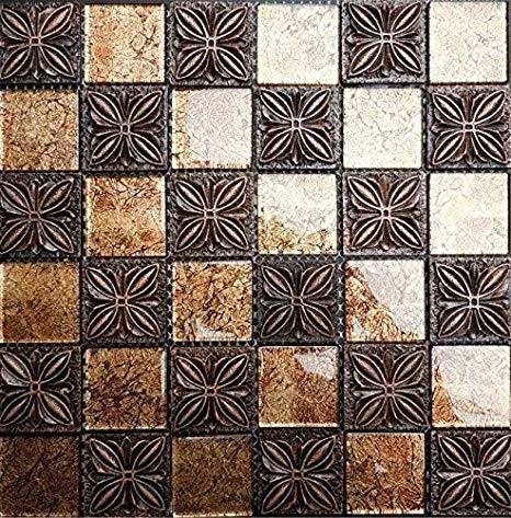 9 Piece, 4x4 Ceramic Tiles For A Kitchen Backsplash