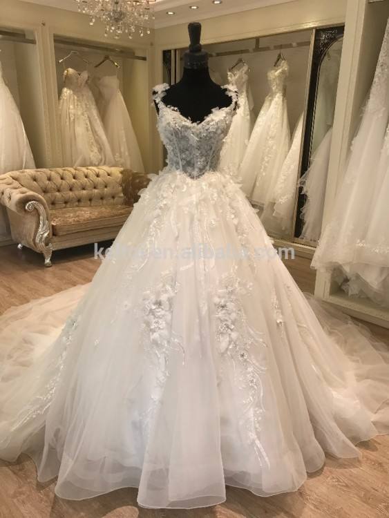 2015 wedding dresses lace with tulle floor length long sleeves zipper back free shipping custom made size and color