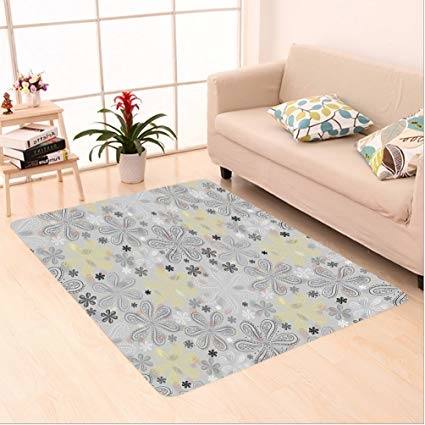 Buy New Indian Carpet Treditiona Rectangular Real Natural Sheepskin Lambskin Area Rug, Carpet Soft Rug Living Room Carpet Bedroom Rug Carpet 5X7 Feet Online