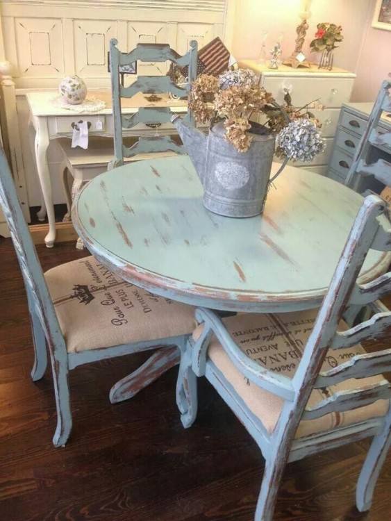 white table legs & ivory chairs