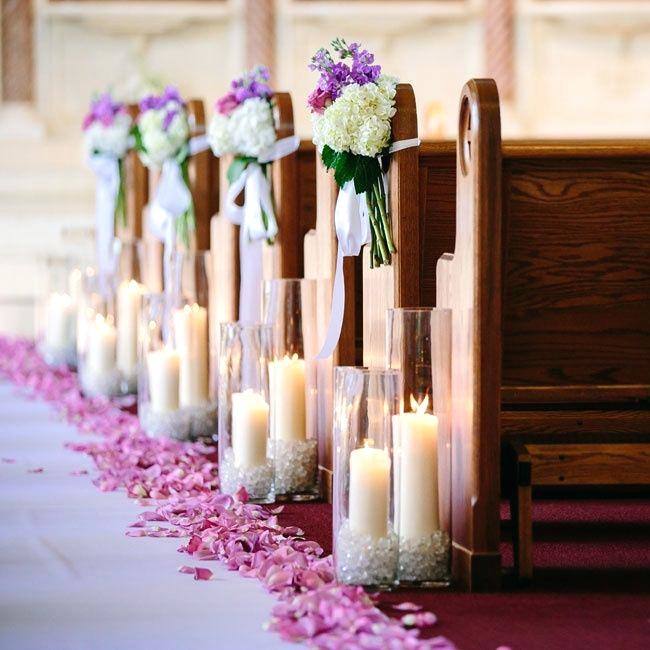 These tied designs are gorgeous for a church wedding