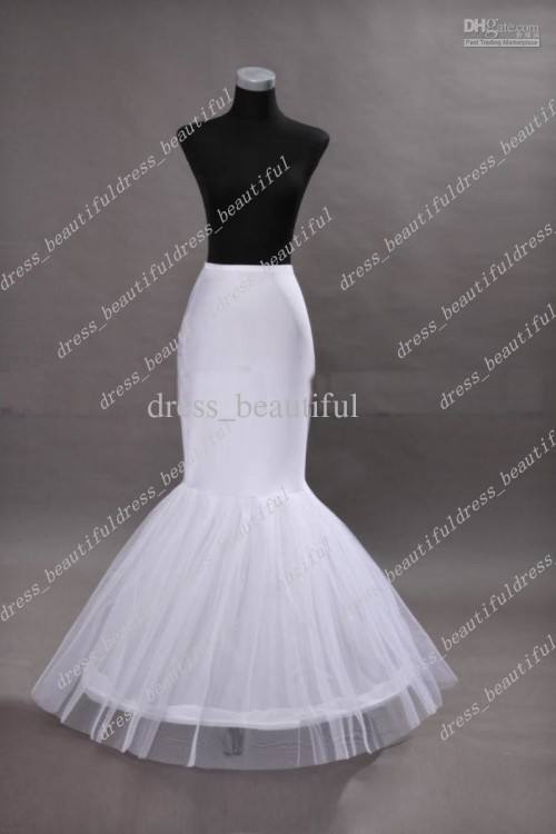 In Stock White Four Hoop Bridal Wedding Petticoat Fishtail Mermaid Wedding  Dress Bridal Petticoat Crinoline ALL Size Toddler Petticoat Slip 6 Hoop  Petticoat