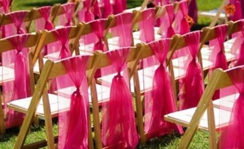 53 Cool Wedding Chair Decor Ideas With Fabric And Ribbon | HappyWedd