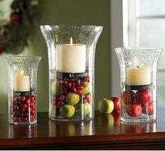 hurricane jars with candle