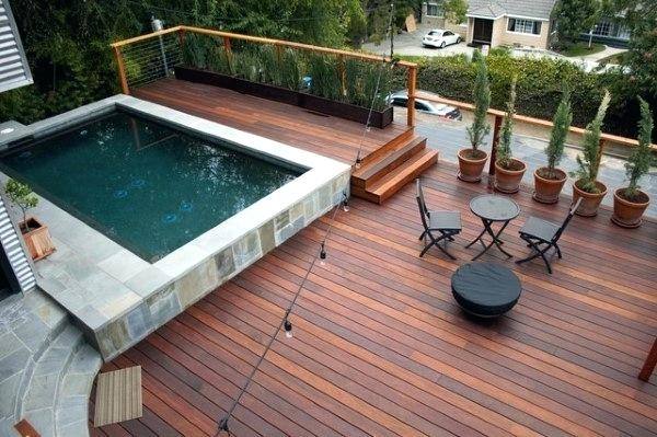 small pool deck pool deck awesome pools 5 above ground pool deck designs  ideas pool deck