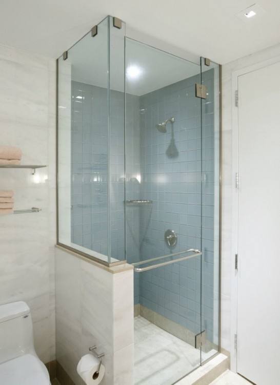 shower enclosure ideas · modern bathroom with white hexagon floor tile