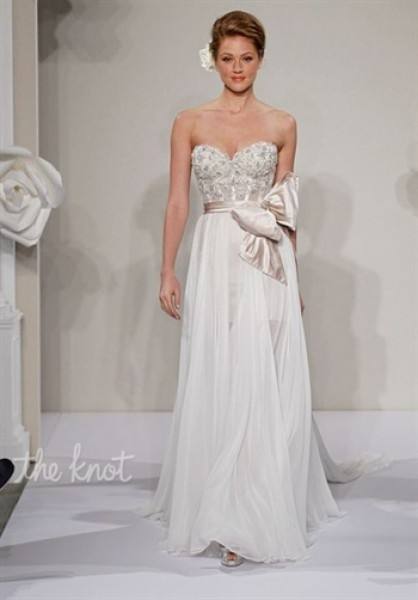 Tony Ward by Kleinfeld Bridal Fall 2016 Ingrid sleeveless ball gown wedding dress flower applique v