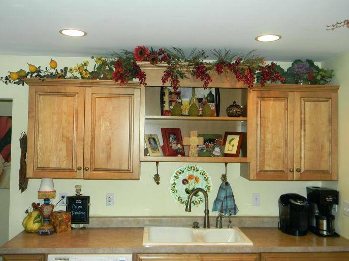 Contemporary Decor Ideas Usual Above Kitchen Cabinet Decorating The  Christmas
