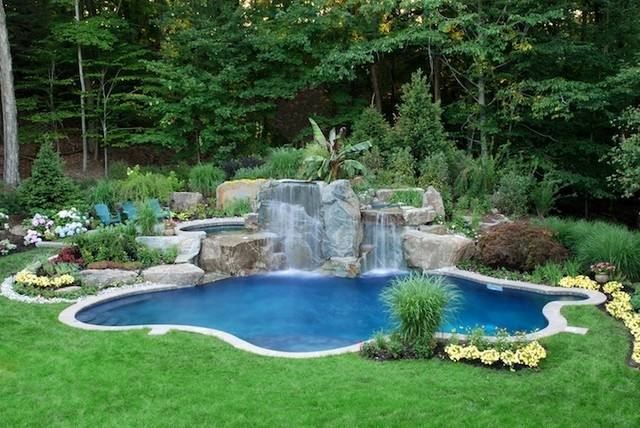 pool designs with waterfalls swimming waterfall natural design ideas water