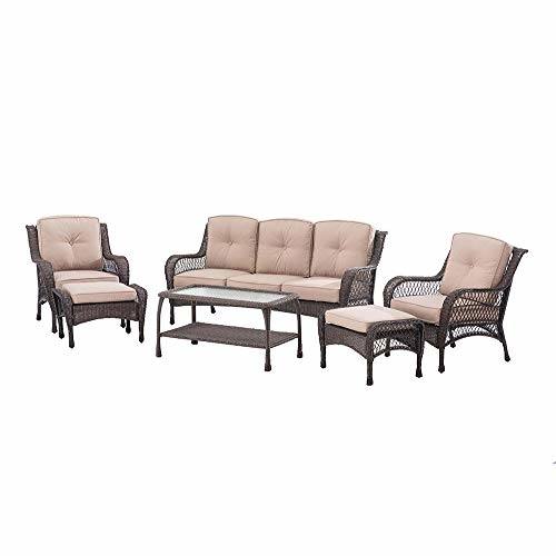 Color: Belleze 4pc Wicker  Outdoor Deep Seating Patio Set Furniture