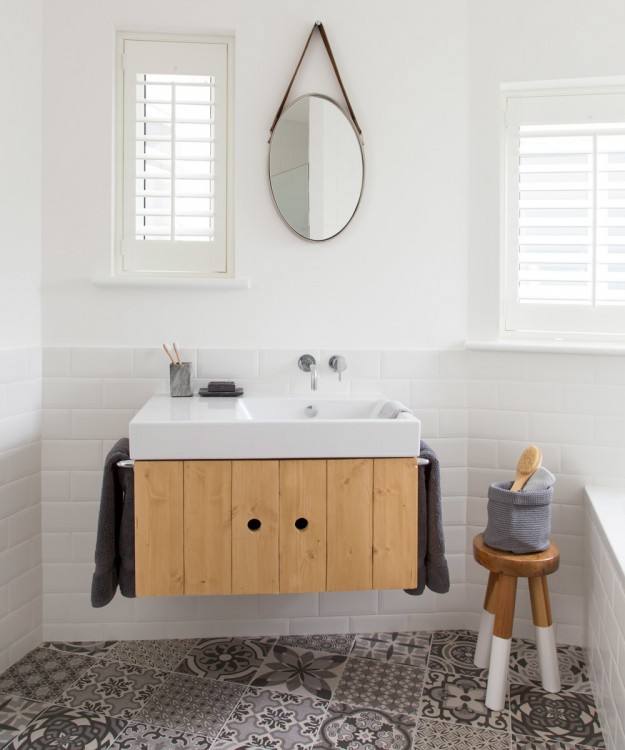 Bathroom Glamour Design Idea With Brown Glass Tile Small Ideas Glamorous