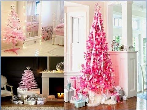 rose gold christmas tree decorations make use of flowers white christmas tree with pink and gold