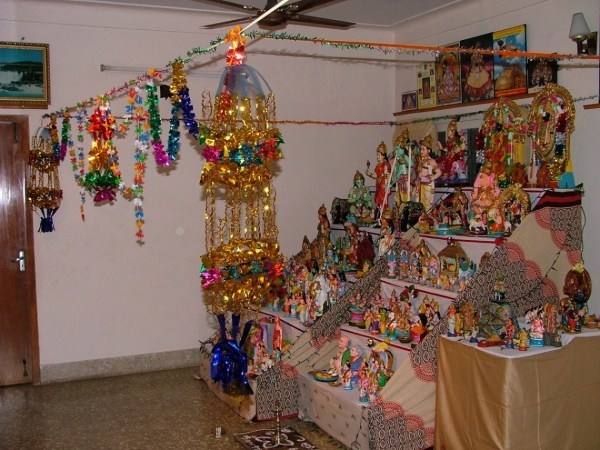 In South India during Navaaratri Golu is kept