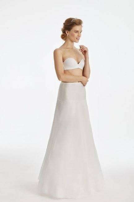 White New Petticoats For A Line Wedding Dress Accessories Panniers  Crinoline Skirt Basic 3 Hoop Skirt Trailing Bridal Ball Gowns Underskirt  Wedding Dress