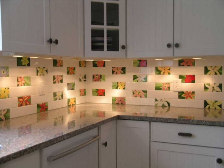 Kitchen Exhaust Fan Under Cabinet With Glass Door Cabinet Mosaic Backsplash Ideas Cream Marble Countertop
