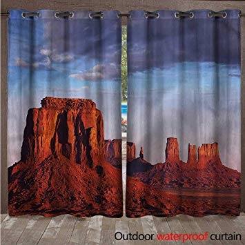 com : BlountDecor Landscape Grommet Curtain Panel Salt Lake City Utah  USA W120 x L84 : Garden & Outdoor