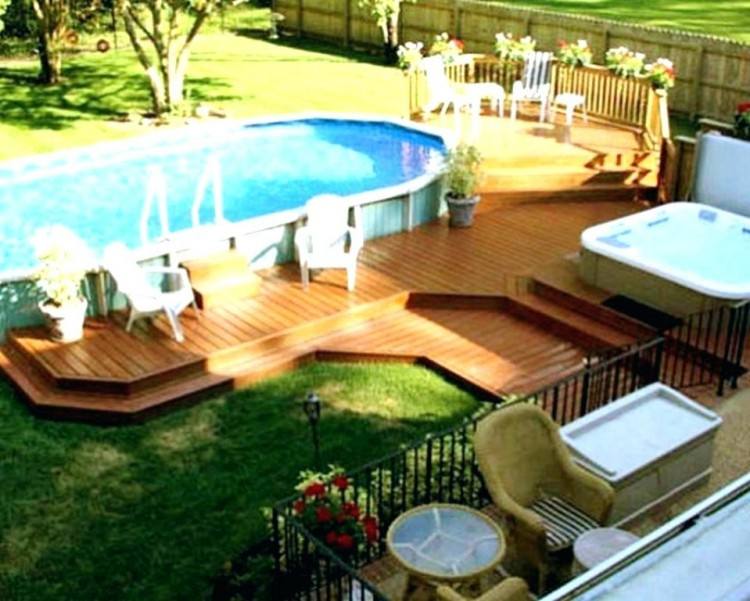 Semi Inground Pool Deck Ideas Elegant Ground Swimming Pool Deck Designs Awesome 141 Best Deck Design