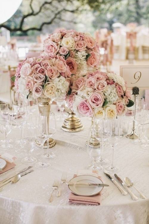 Full Size of Pink And Gold Table Decoration Ideas Black Decorations Rose Wedding Centerpieces Height Metal