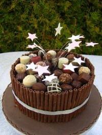 very easy chocolate cake decorating
