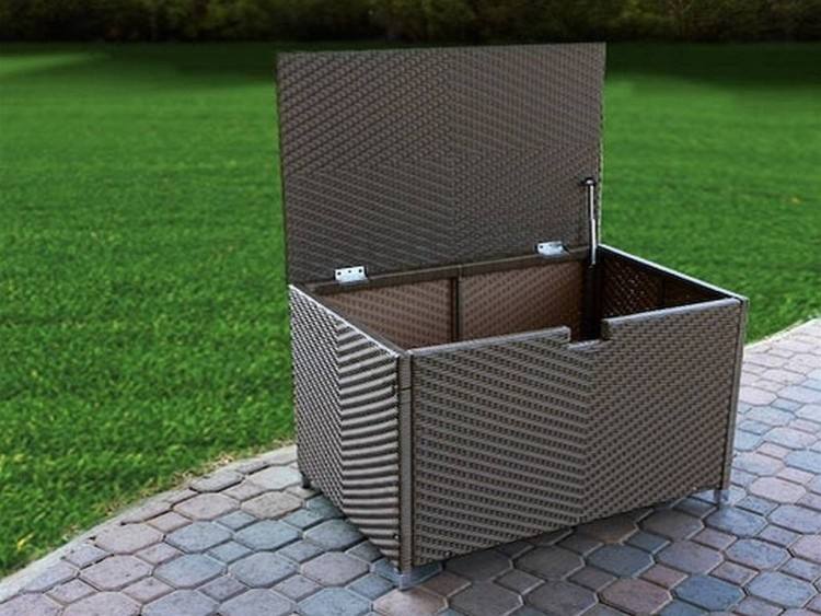patio furniture storage ideas coffee table