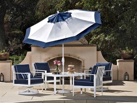 Octagonal Cantilever Patio Umbrella in Beige Sunbrella  Acrylic